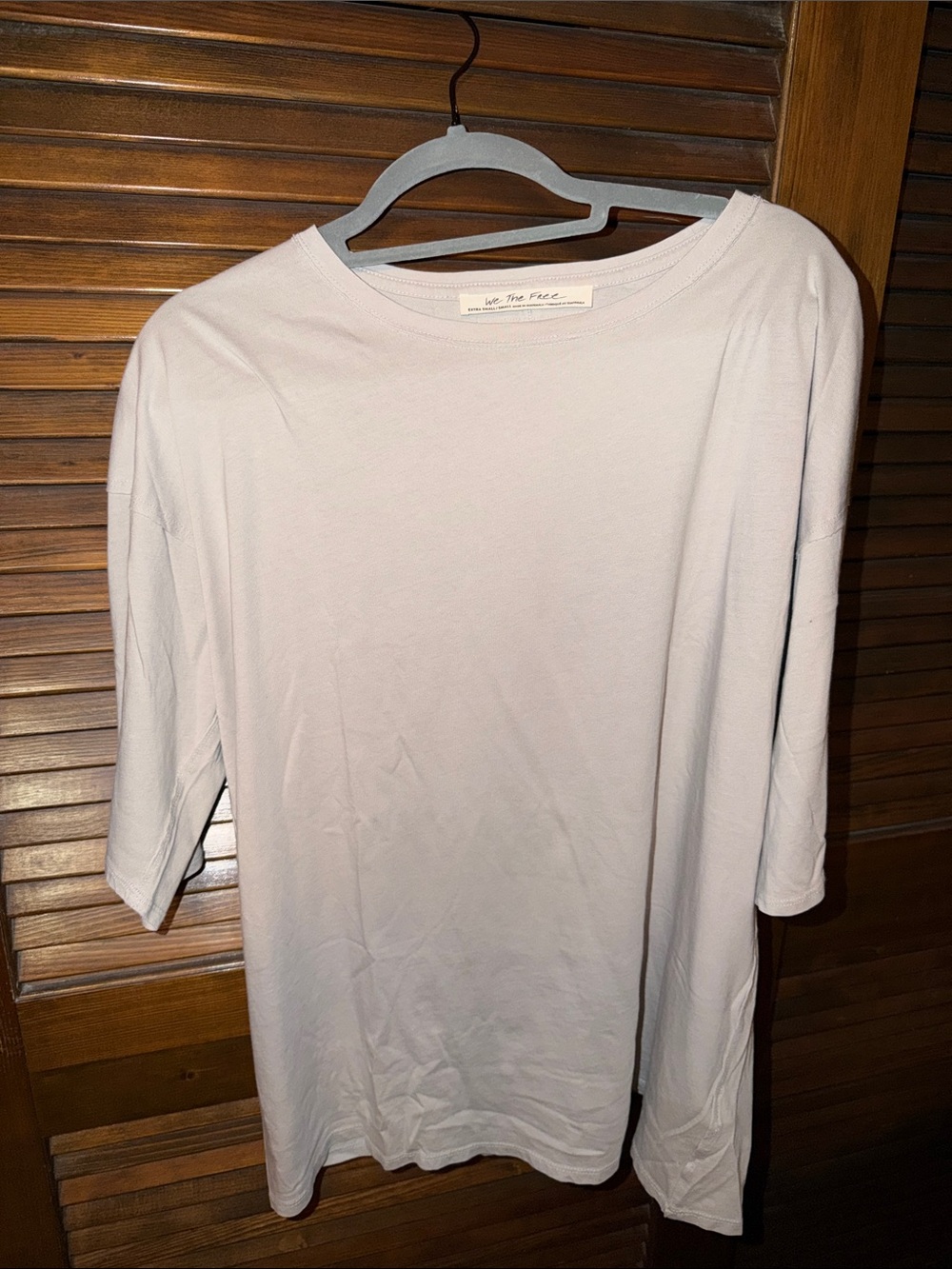 We The Free Harvey Tee In Pearl/Nacr (Gray) Sz XS/S NWT - Picture 3 of 4